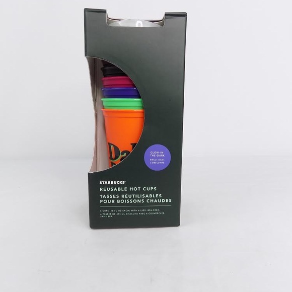 Starbucks Halloween Glow In The Dark 6 cup/lid